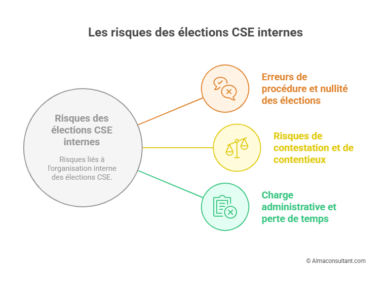 Les risques d’une organisation interne des élections CSE
